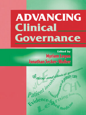 cover image of Advancing Clinical Governance